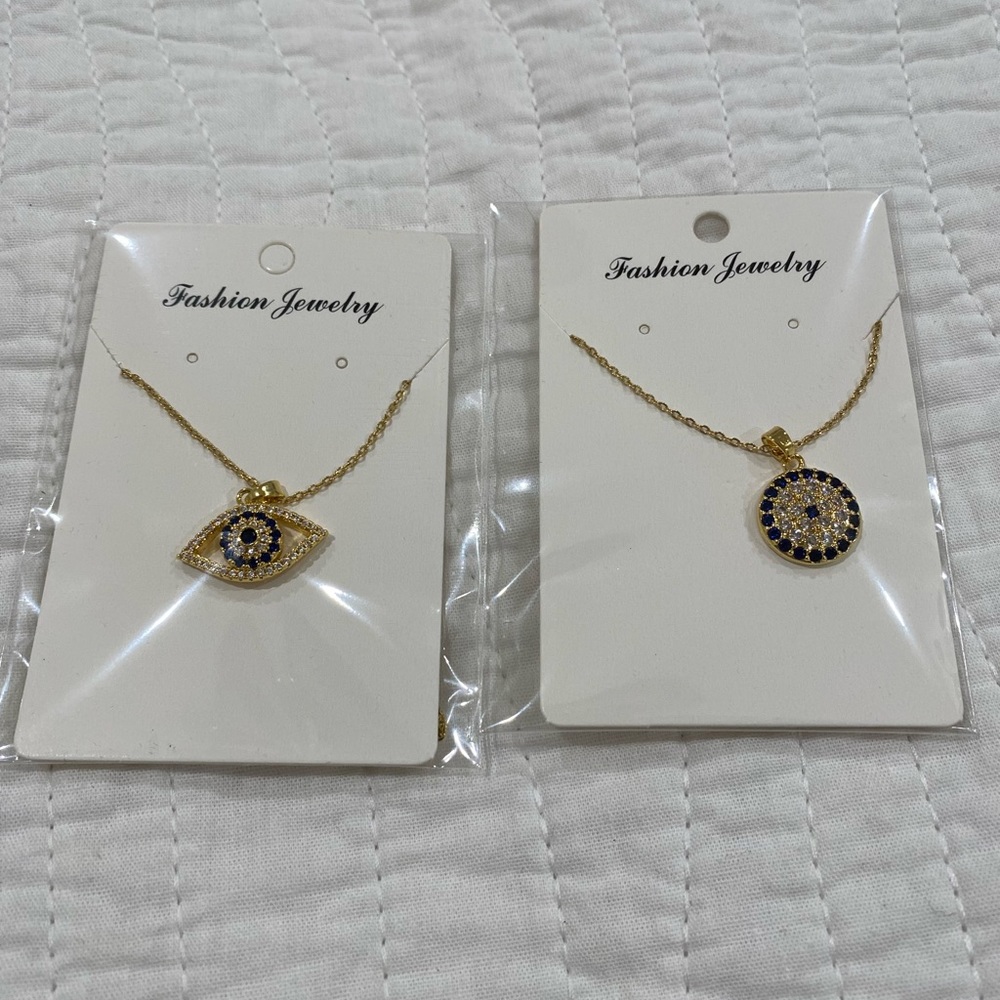 Evil eye necklaces (2)
